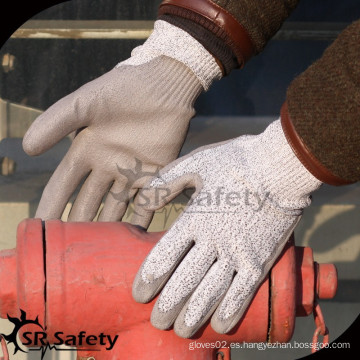 SRSAFETY EN388 4543 Guantes de trabajo recubiertos de poliuretano guantes de seguridad